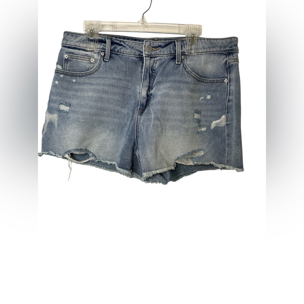 Time and Tru Light Blue Distressed Jean Shorts NWOT